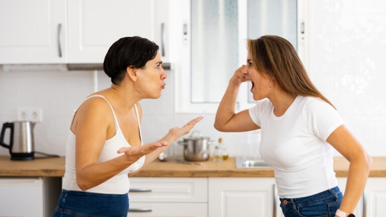 Woman says she moved states to help her grieving twin sister, opened her home during a mold emergency, and then got threatened in her own kitchen