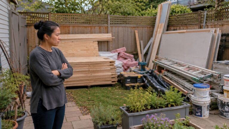 Neighbor’s Renovation Crew Used Her Backyard to Store Materials for Six Weeks