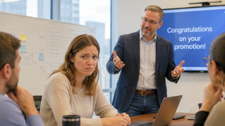 Boss Announced Her Promotion to the Team Before Telling Her the Salary Had Been Cut