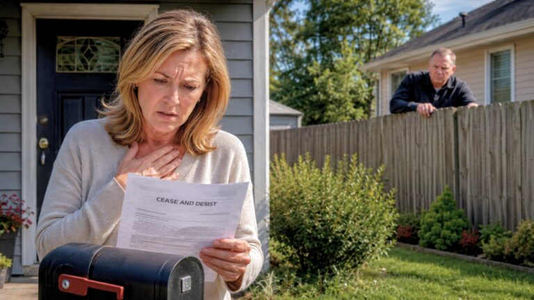 Homeowner Receives a Cease-and-Desist From a Near-Stranger Next Door — Then Things Got Even More Uncomfortable