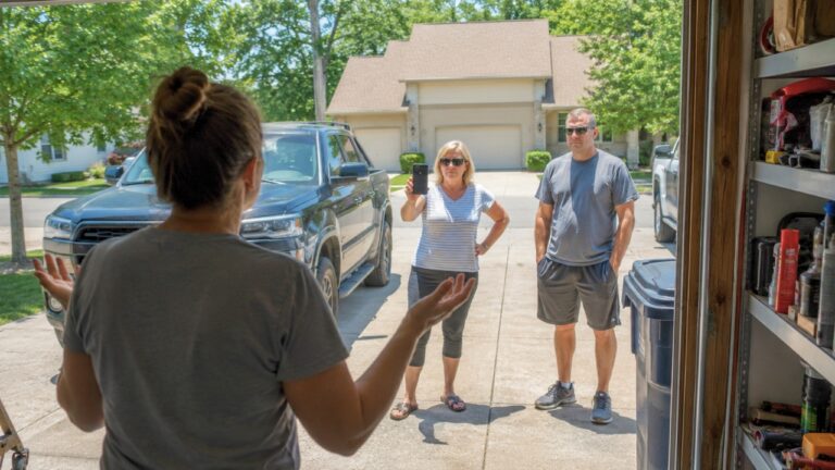 Neighbors Entered Garage and Driveway, Refused to Leave, and Started Recording