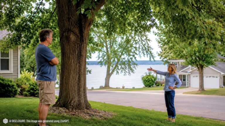 Homeowner Refused to Trim Shade Trees So a Neighbor Could Keep Her Lake View From Across the Street