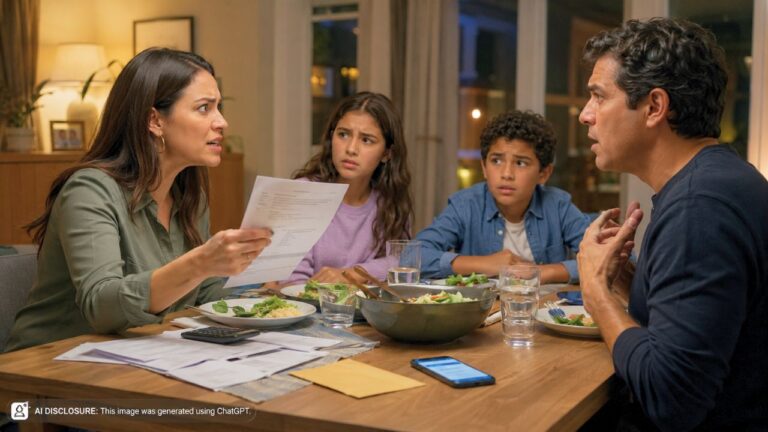 Wife Discovered Her Husband’s Secret Bank Account After a Decade of Marriage — Then Confronted Him at Dinner in Front of Their Kids