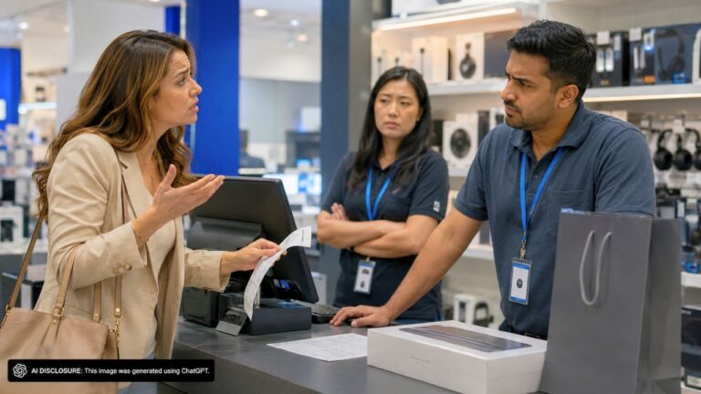 Customer Demanded a Refund at an Electronics Store After a $1,200 Purchase — Then Was Accused of Trying to Scam the Staff