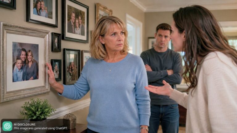 Mother Refused to Take Down Family Photos in Her Own Home to Make Her Son’s New Wife More Comfortable