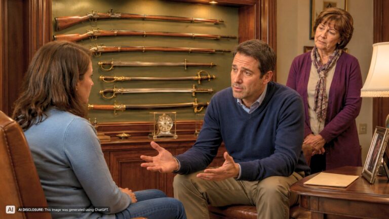 Family Refused to Split Up a Late Grandfather’s Gun and Sword Collection Left to an In-Law — The Fight Ended When a Relative Apologized