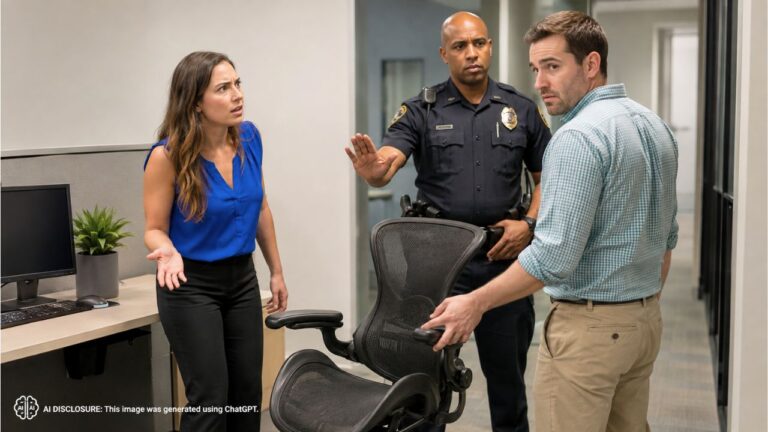 Employee Had a Coworker Arrested for Stealing the Ergonomic Chair He Brought From Home to His New Sales Job